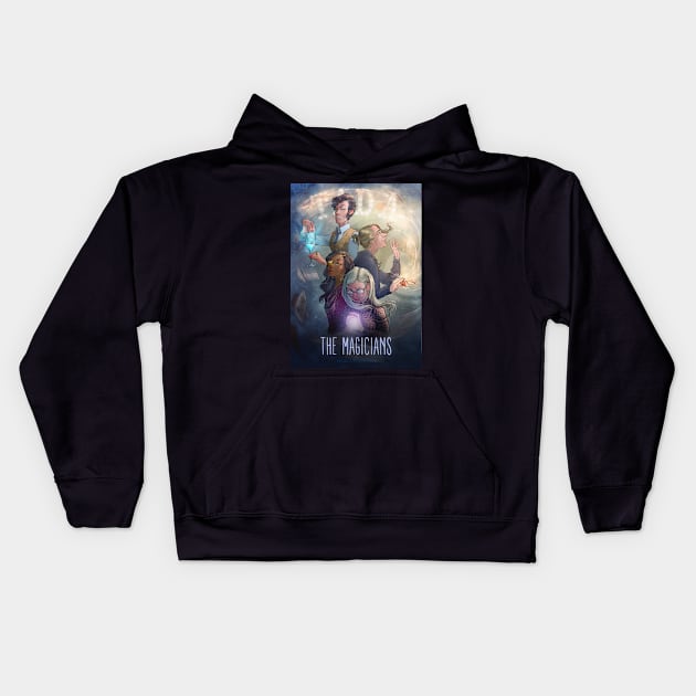 The Magicians - Fan Art Poster Kids Hoodie by AntonVTokarev